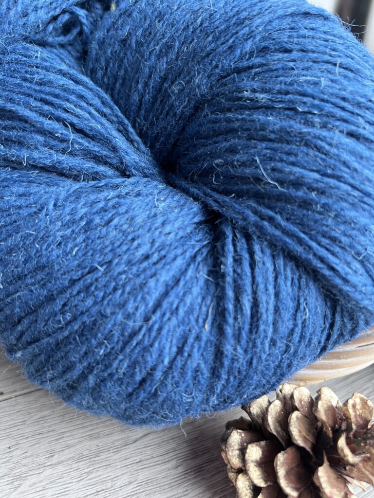 Premium Sheep Wool Yarn – Vibrant Blue, 0.5 kg | Perfect for Knitting & Crochet
