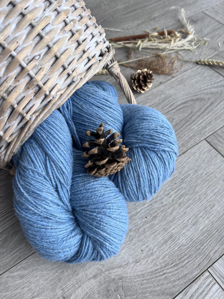 Sheep Wool Yarn - Cozy Sky Blue Essence