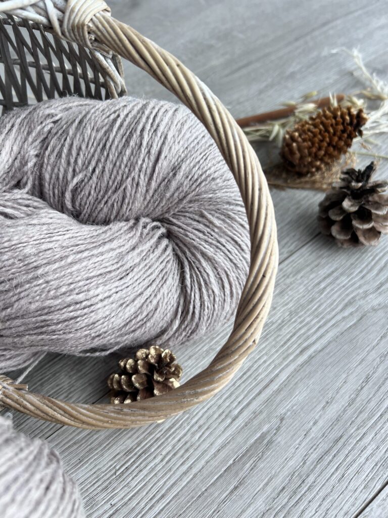 Luxurious Wool Yarn – Soft, Light Grey & Durable