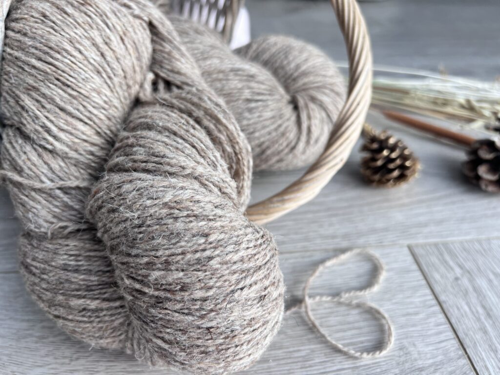 Cozy Brown ‘Sheep-Dog Blend’ Yarn - Premium Durability