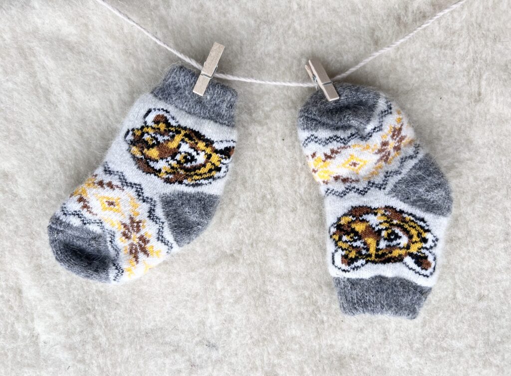 Tiger Merino Wool Kids Socks - Cozy & Stylish