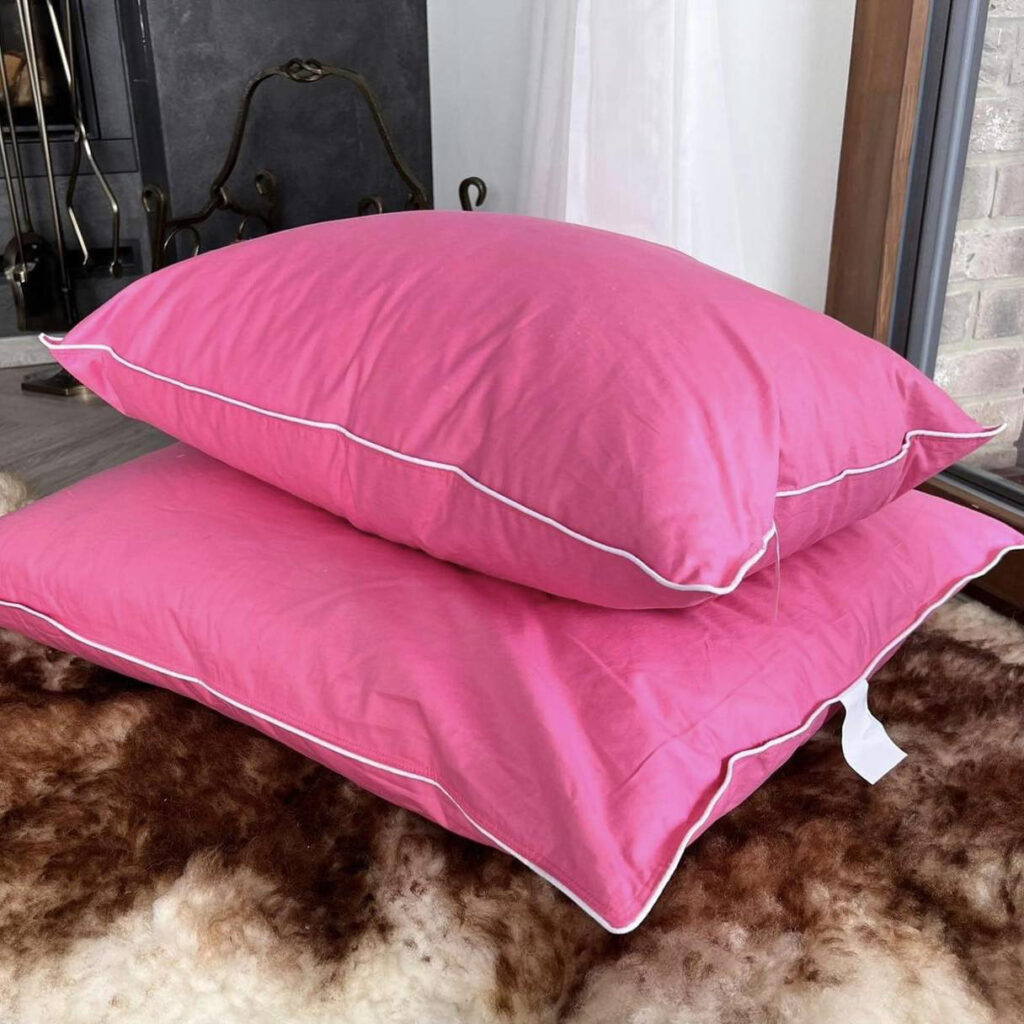 Ultimate Comfort Pink Pillow – Luxurious Down-Feather Support