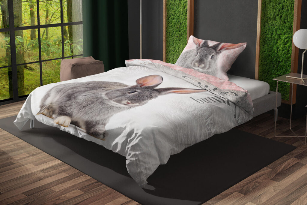 Cotton Bedding Set for Kids – Rabbit Dreamland