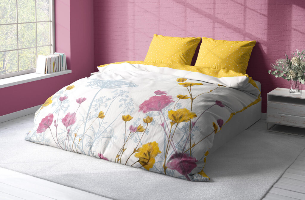 Cool Nights Floral Satin Bedding Set - 100% Cotton Premium Comfort!