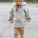 Zaffiro lambswool children's hooded jacket in CREAM