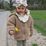 Zaffiro lambswool children's hooded jacket BROWN