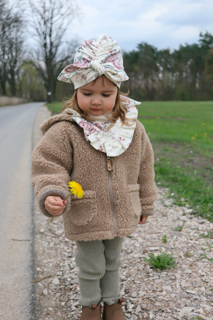 Zaffiro lambswool children's hooded jacket BROWN