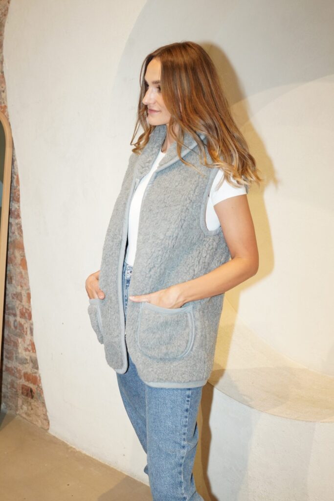 Merino wool vest grey 'UNISEX'