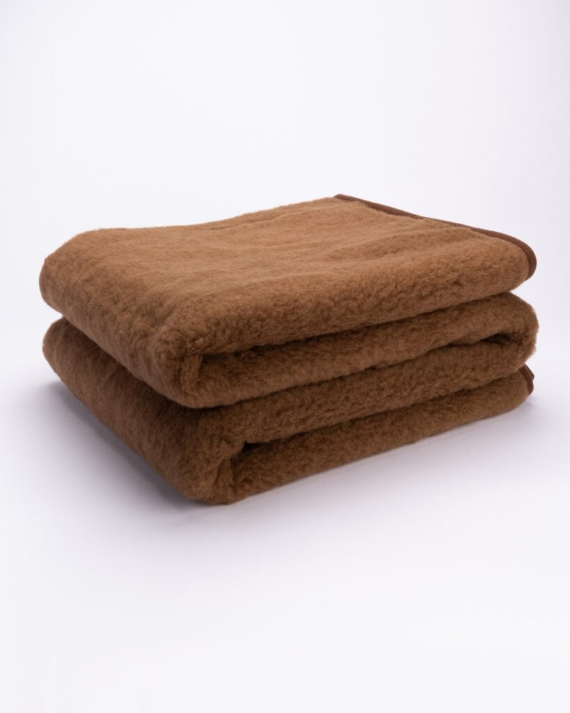WoolLando natural camel wool lightweight blanket - duvet