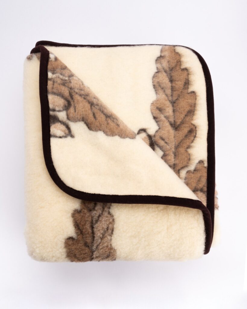 WoolLando natural merino wool blanket - duvet OAK 800 g/m