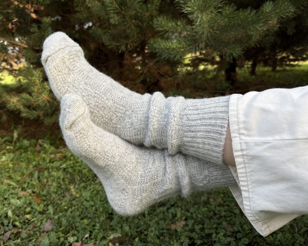 WoolLando New Zealand sheep wool socks GREY