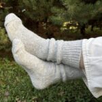 WoolLando New Zealand sheep wool socks GREY