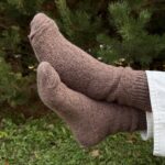 WoolLando New Zealand sheep wool socks LATTE