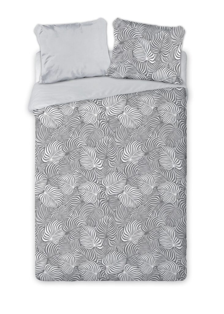 GREY LEAF cotton bedding set 200x220