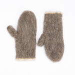 100% dog wool gloves GREY