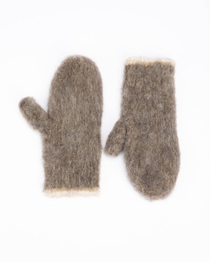 100% dog wool gloves GREY