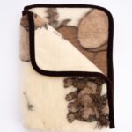 Children's merino wool lightweight BABY ELEPHANT blanket