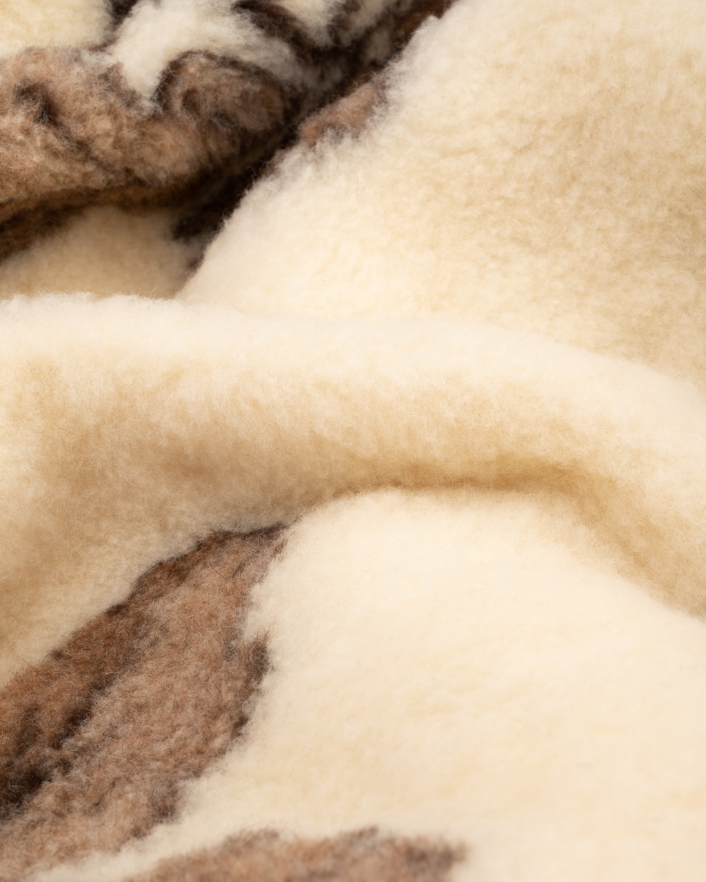 WoolLando natural merino wool lightweight blanket OAK