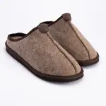 WoolLando natural wool felted slippers SAND