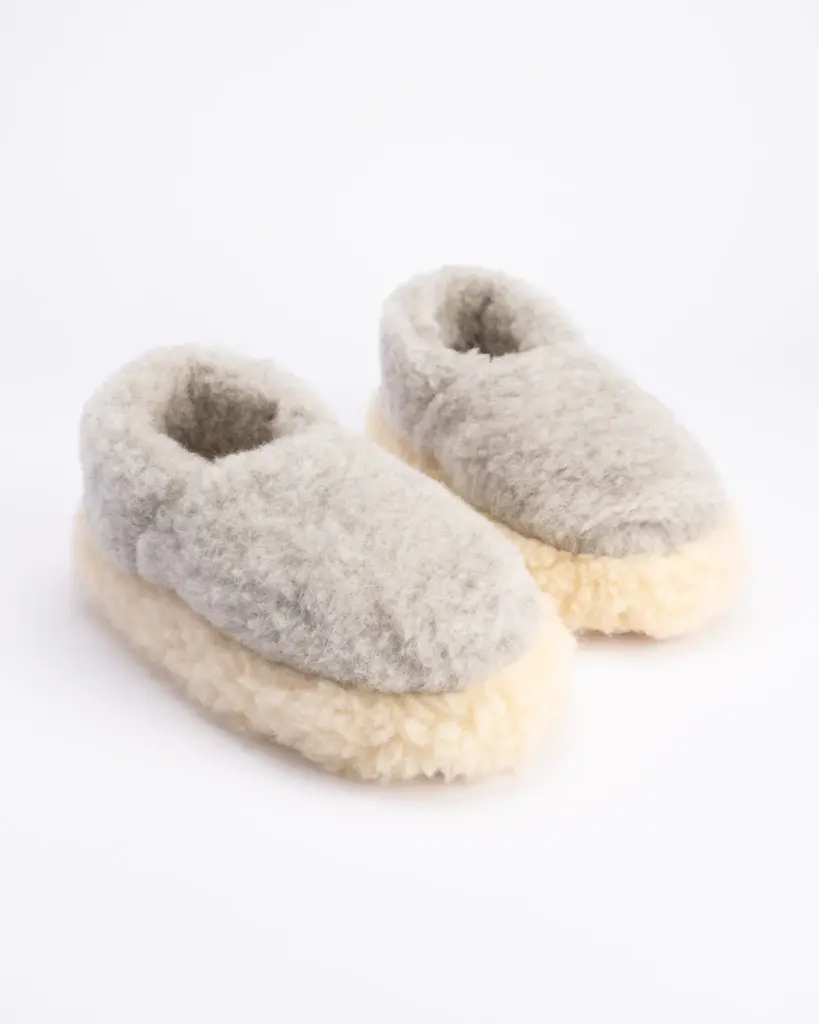 WoolLando natural merino wool slippers PRINCESS