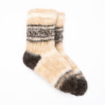 WoolLando natural 100% siberian husky wool YELLOW socks