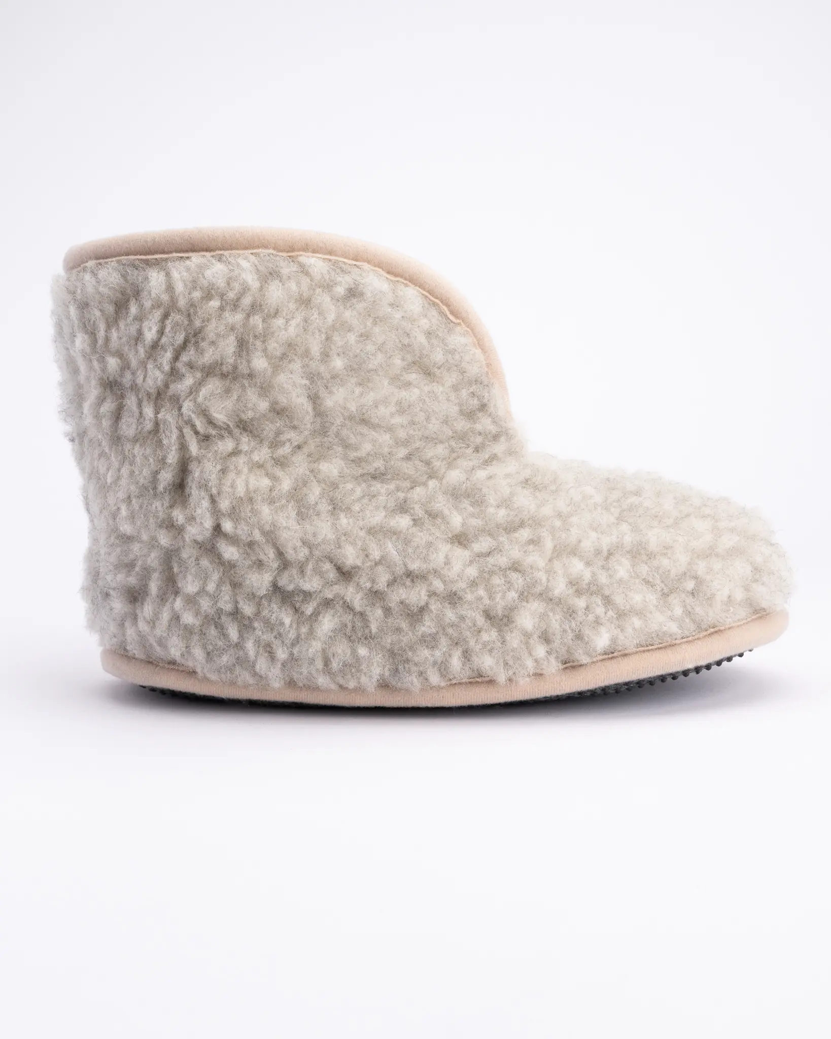 WoolLando natural merino wool slippers GREY