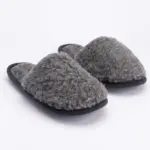 WoolLando natural merino wool slippers GREY