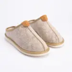 WoolLando natural wool felted slippers KOPA