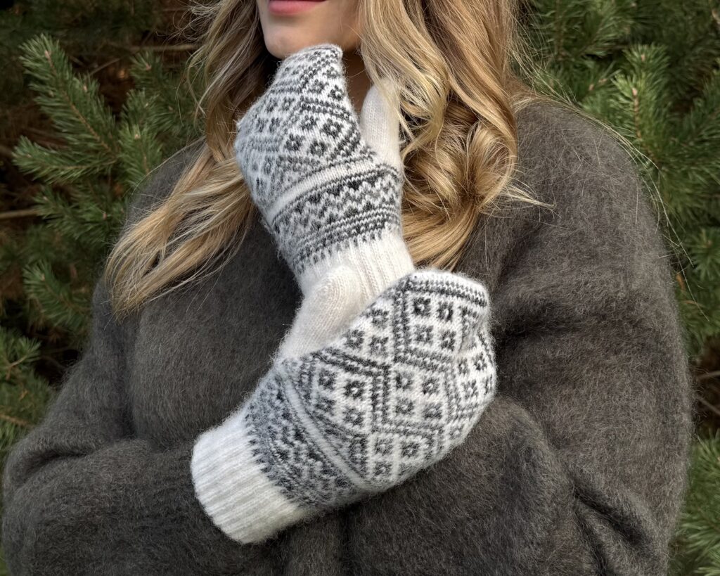 Women's merino wool gloves HOARFROST