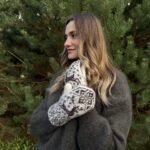 Women's merino wool gloves RUDOLF