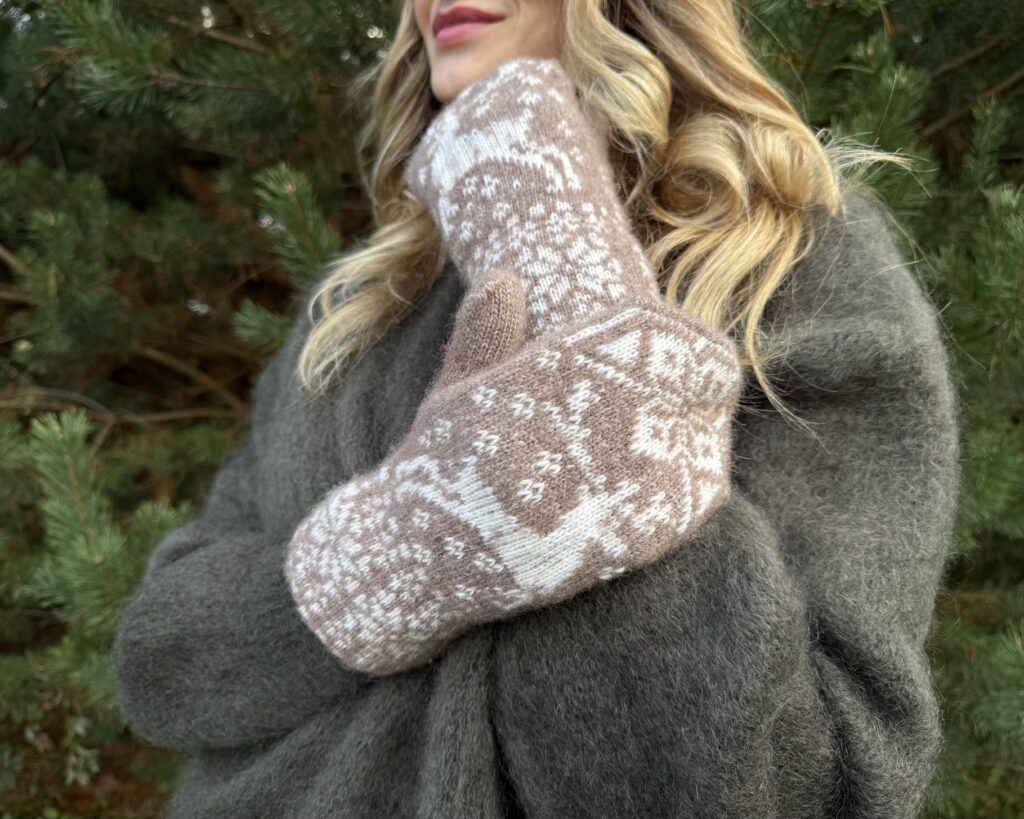 Women's merino wool gloves FAWN