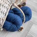 100% natural sheep wool yarn BLUE - 1kg