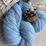 100% natural sheep wool yarn LIGHT BLUE - 1kg