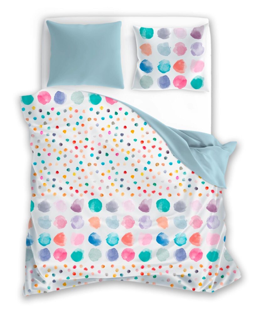 COLOURFUL cotton bedding set 200x220