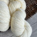 Natural alpaca wool yarn WHITE - 500g