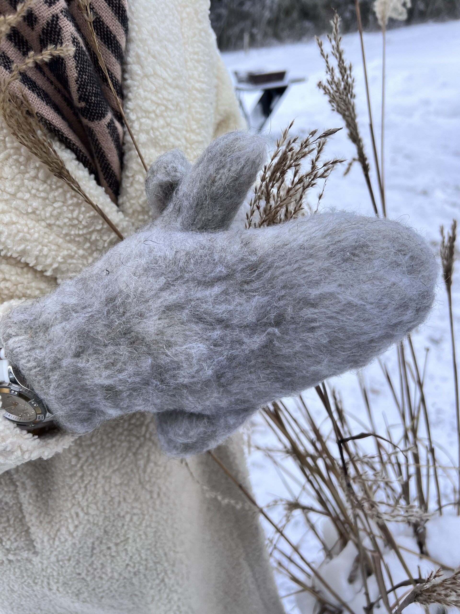 Dog wool mittens PILKOS