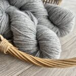 Natural alpaca wool yarn GREY - 500g