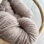 Natural alpaca wool yarn LIGHT BROWN - 500g