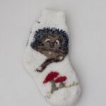 Children's merino wool socks HEDGEHOG