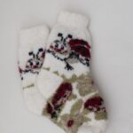 Children's merino wool socks LADYBUG