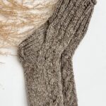 WoolLando natural sheep - dog wool socks HAND MADE