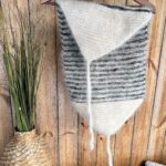 WoolLando natural 100% siberian husky dog wool striped waist belt for pain