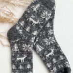 WoolLando merino wool socks WINTER IN THE FOREST