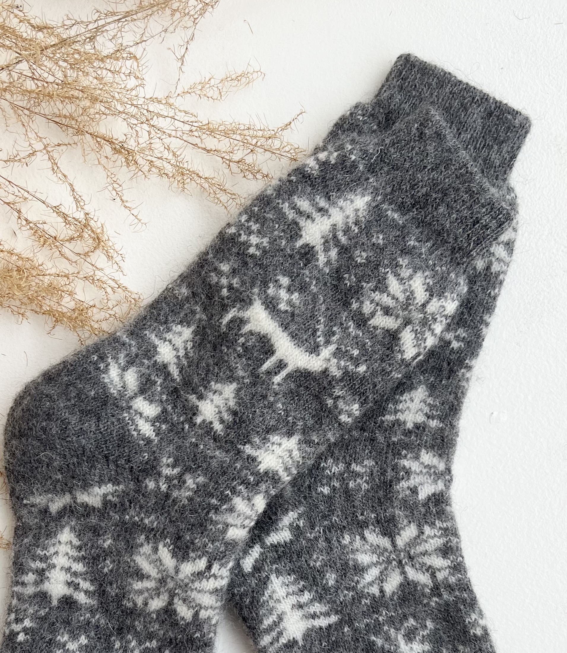 Merino wool socks WINTER IN THE FOREST