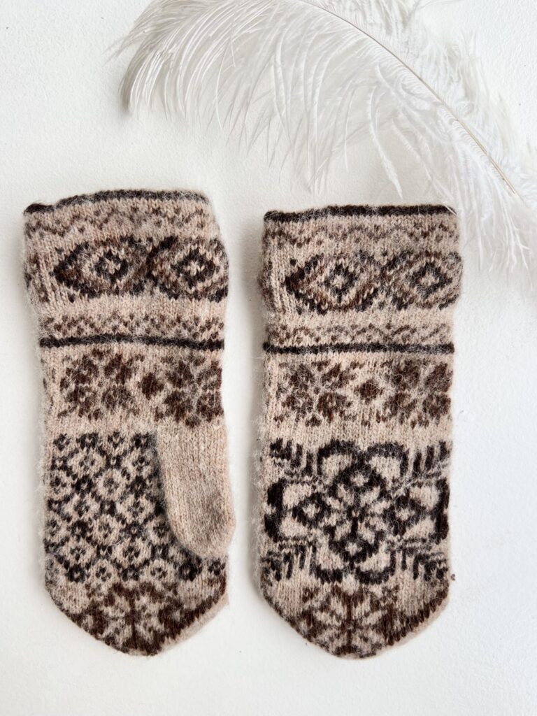 Women's merino wool mittens RUSVOS