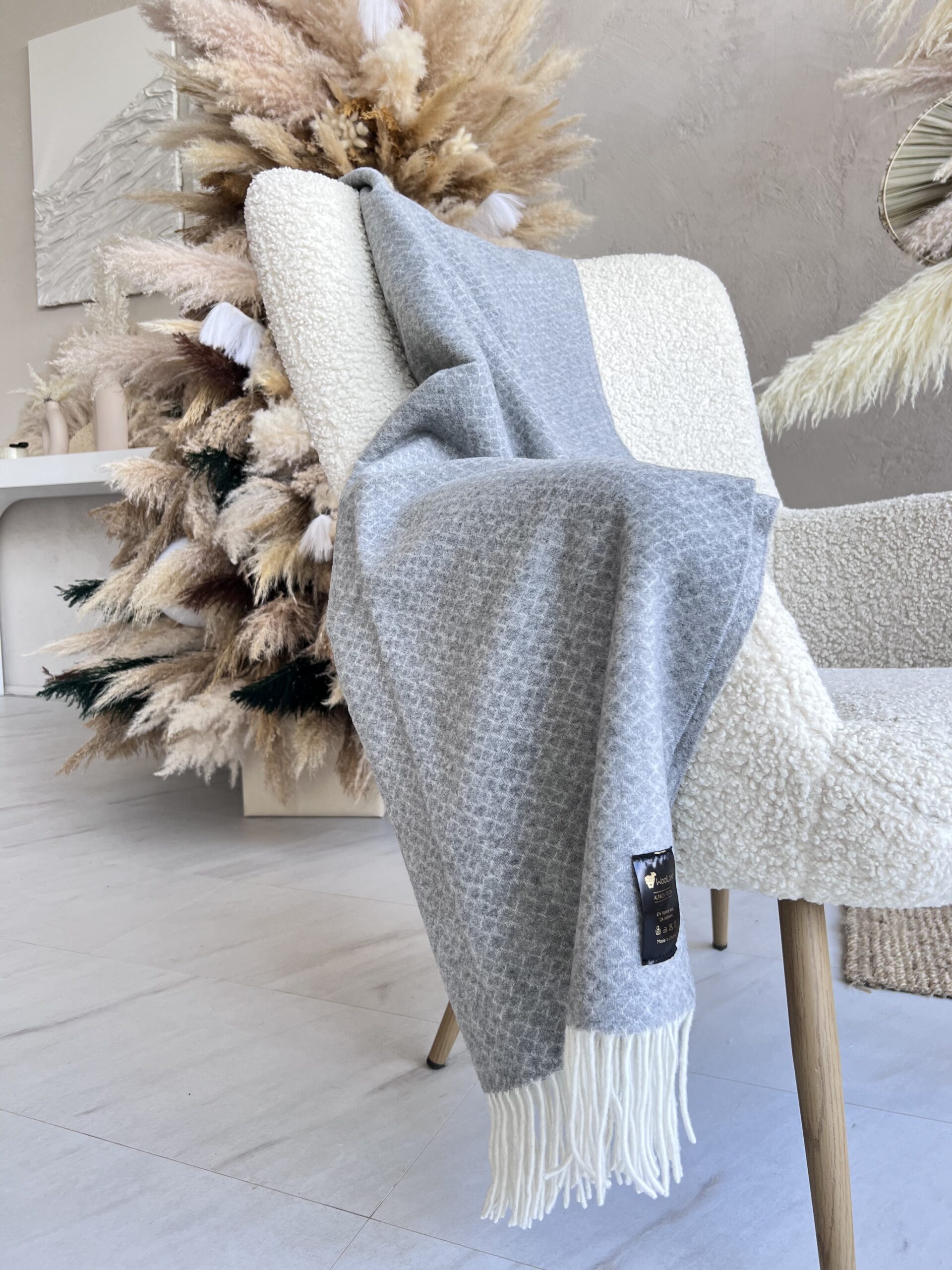 WOOLLAND Alpaca Touch Soft Luxury Plaid with Cashmere 140x200