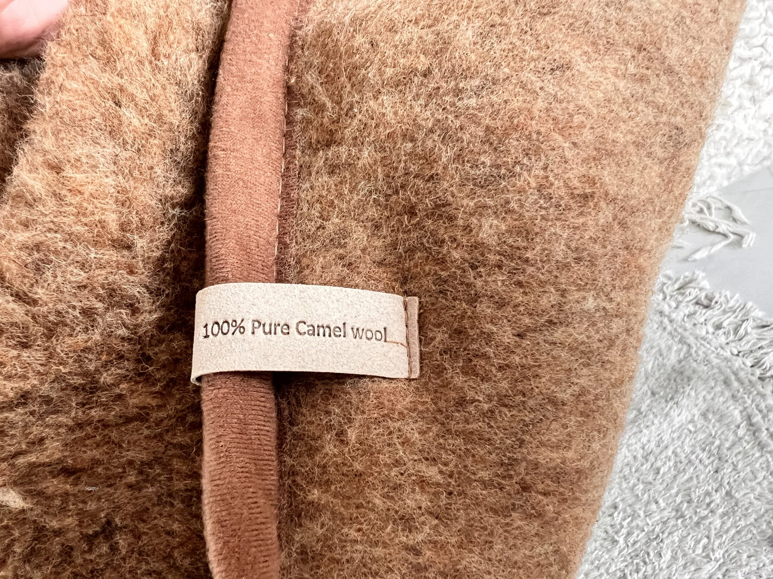 Woolland Natural 100% Camel Wool Warm Blanket