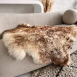 Natural brown merino sheepskin 80x120cm