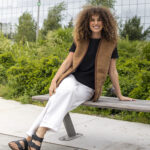 Camel wool BROWN vest