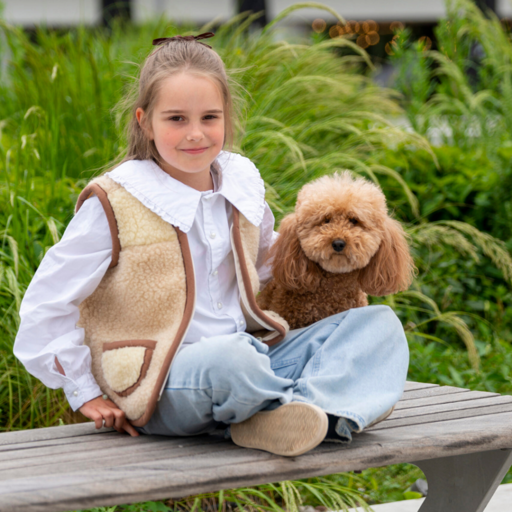 Children's merino wool vest